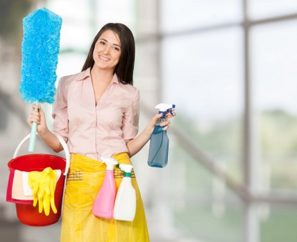 Post-construction cleaning of newly renovated interior spaces in Oho
