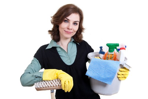 Local cleaners maintaining shared facilities in an Oho business property